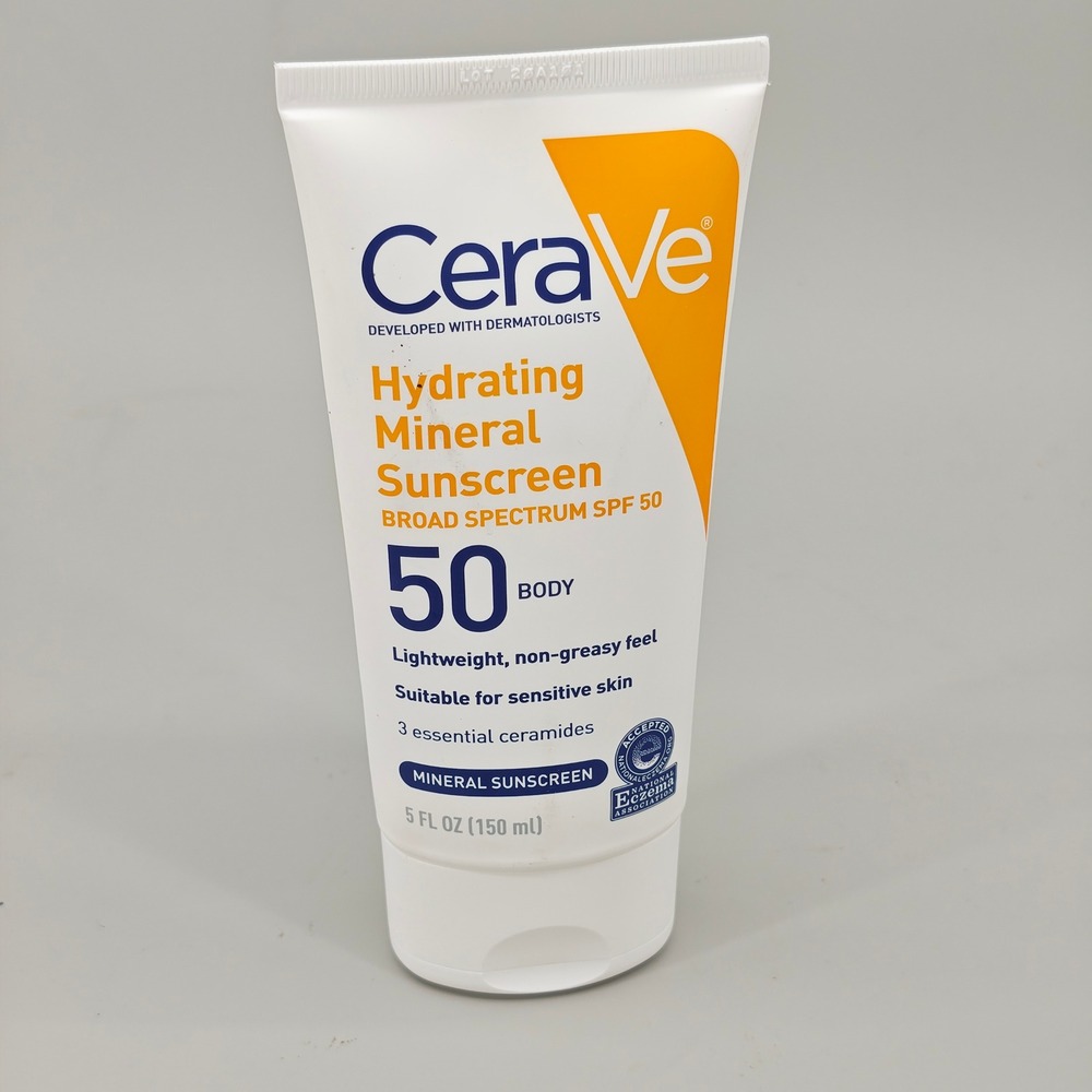 CeraVe Hydrating Mineral Sunscreen Broad Spectrum SPF 50 Body 5oz Sensitive Skin